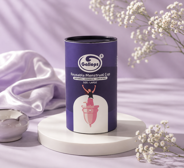 Fleur reusable menstrual cup in soft pink
